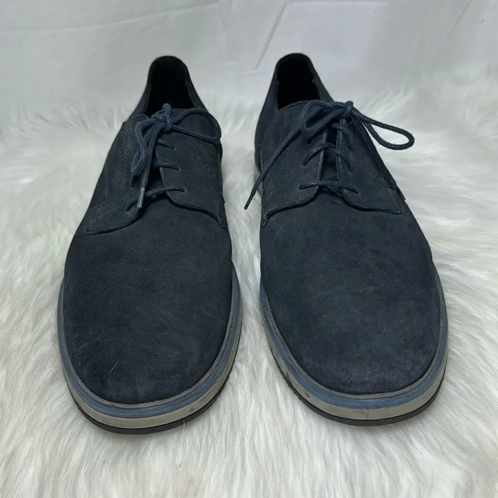 Geox Respira‎ Tyren Navy Suede Lace Up Oxfords Sz 45/US 12
